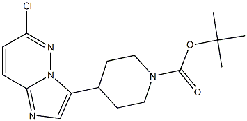 tert-butyl 4-(6-chloroimidazo[1,2-b]pyridazin-3-yl)piperidine-1-carboxylate Struktur