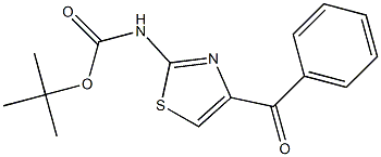 tert-butyl 4-benzoylthiazol-2-ylcarbamate Struktur