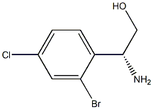 (R)-2-amino-2-(2-bromo-4-chlorophenyl)ethanol Struktur