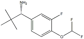 (S)-1-(4-(difluoromethoxy)-3-fluorophenyl)-2,2-dimethylpropan-1-amine Struktur