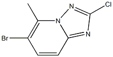 6-Bromo-2-chloro-5-methyl-[1,2,4]triazolo[1,5-a]pyridine Struktur