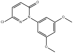 6-chloro-2-(3,5-dimethoxyphenyl)pyridazin-3(2H)-one Struktur