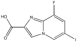 8-Fluoro-6-iodo-imidazo[1,2-a]pyridine-2-carboxylic acid Struktur