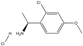 (1S)-1-(2-CHLORO-4-METHOXYPHENYL)ETHYLAMINE HYDROCHLORIDE Struktur