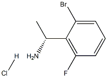 (1R)-1-(2-BROMO-6-FLUOROPHENYL)ETHYLAMINE HYDROCHLRIDE Struktur