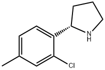 (2S)-2-(2-CHLORO-4-METHYLPHENYL)PYRROLIDINE Struktur