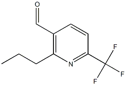 2-propyl-6-(trifluoromethyl)nicotinaldehyde Struktur