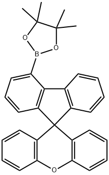 4,4,5,5-tetramethyl-2-(spiro[fluorene-9,9'-xanthen]-4-yl)-1,3,2-dioxaborolane Struktur