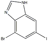 4-Bromo-6-iodo-1H-benzoimidazole Struktur