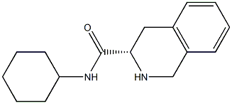 (S)-N-cyclohexyl-1,2,3,4-tetrahydroisoquinoline-3-carboxamide Struktur