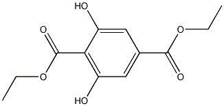 1,4-Benzenedicarboxylic acid, 2,6-dihydroxy-, 1,4-diethyl ester Struktur