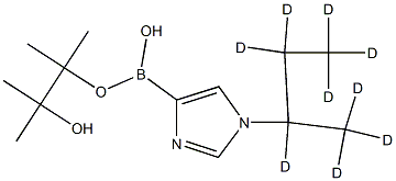 1-(sec-Butyl-d9)-imidazole-4-boronic acid pinacol ester Struktur