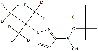 1-(tert-Butyl-d9)-pyrazole-3-boronic acid pinacol ester Struktur