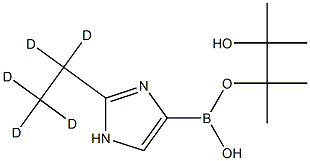 2-(Ethyl-d5)-imidazole-4-boronic acid pinacol ester Struktur