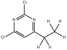 2,4-Dichloro-6-(ethyl-d5)-pyrimidine Struktur