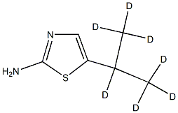 2-Amino-5-(iso-propyl-d7)-thiazole Struktur