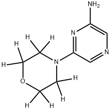 2-Amino-6-(morpholino-d8)-pyrazine Struktur