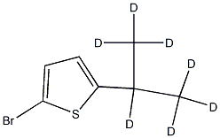 2-Bromo-5-(iso-propyl-d7)-thiophene Struktur