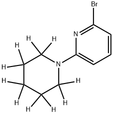 2-Bromo-6-(piperidino-d10)-pyridine Struktur