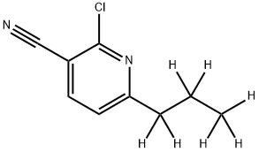 2-Chloro-3-cyano-6-(n-propyl-d7)-pyridine Struktur