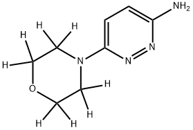 3-Amino-6-(morpholino-d8)-pyridazine Struktur