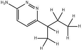 3-Amino-6-(sec-butyl-d9)-pyridazine Struktur