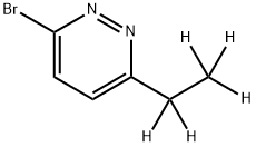 3-Bromo-6-(ethyl-d5)-pyridazine Struktur