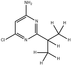 4-Chloro-6-amino-2-(iso-propyl-d7)-pyrimidine Struktur