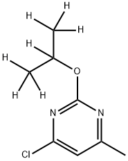 4-Chloro-6-methyl-2-(iso-propoxy-d7)-pyrimidine Struktur