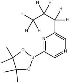 6-(n-Propyl-d7)-pyrazine-2-boronic acid pinacol ester Struktur