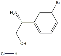 (2R)-2-AMINO-2-(3-BROMOPHENYL)ETHAN-1-OL HYDROCHLRIDE Struktur