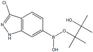 (3-CHLORO-1H-INDAZOL-6-YL)BORONIC ACID PINACOL ESTER Struktur