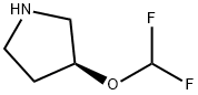 (S)-3-(DIFLUOROMETHOXY)PYRROLIDINE Struktur