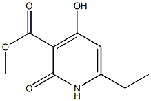 METHYL 6-ETHYL-4-HYDROXY-2-OXO-1,2-DIHYDROPYRIDINE-3-CARBOXYLATE Struktur