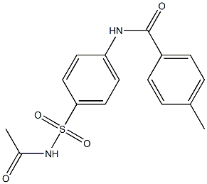 N-{4-[(acetylamino)sulfonyl]phenyl}-4-methylbenzamide Struktur