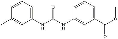 methyl 3-(3-(m-tolyl)ureido)benzoate Struktur