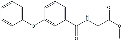 methyl 2-(3-phenoxybenzamido)acetate Struktur