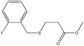 methyl 3-((2-fluorobenzyl)thio)propanoate Struktur