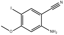 2-Amino-5-iodo-4-methoxy-benzonitrile Struktur