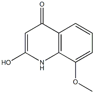 2-Hydroxy-8-methoxy-1H-quinolin-4-one Struktur