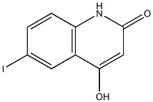 4-Hydroxy-6-iodo-1H-quinolin-2-one Struktur