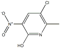 5-Chloro-6-methyl-3-nitro-pyridin-2-ol Struktur