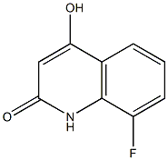 8-Fluoro-4-hydroxy-1H-quinolin-2-one Struktur