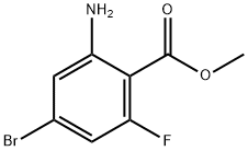 methyl 2-amino-4-bromo-6-fluorobenzoate Struktur