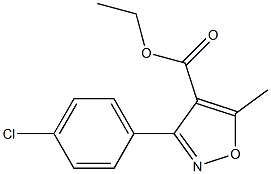 Ethyl 3-(4-chlorophenyl)-5-methylisoxazole-4-carboxylate Struktur