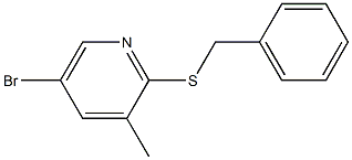 2-(Benzylthio)-5-bromo-3-methylpyridine Struktur