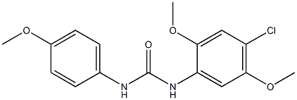 1-(4-CHLORO-2,5-DIMETHOXYPHENYL)-3-(4-METHOXYPHENYL)UREA Struktur