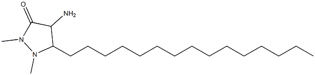 4-AMINO-1,2-DIMETHYL-5-(PENTADECYL)PYRAZOLIDINONE Struktur