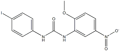 1-(4-IODOPHENYL)-3-(2-METHOXY-5-NITROPHENYL)UREA Struktur