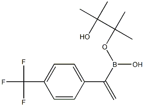 4-Trifluoromethyl-1-phenylvinylboronic acid pinacol ester Struktur